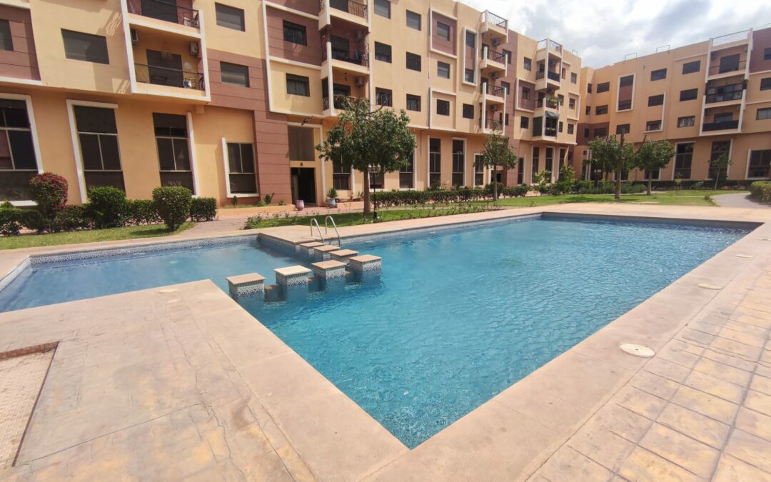 *Appartement meublé 3 chambres à route d&rsquo;Essaouira (Dar salam)