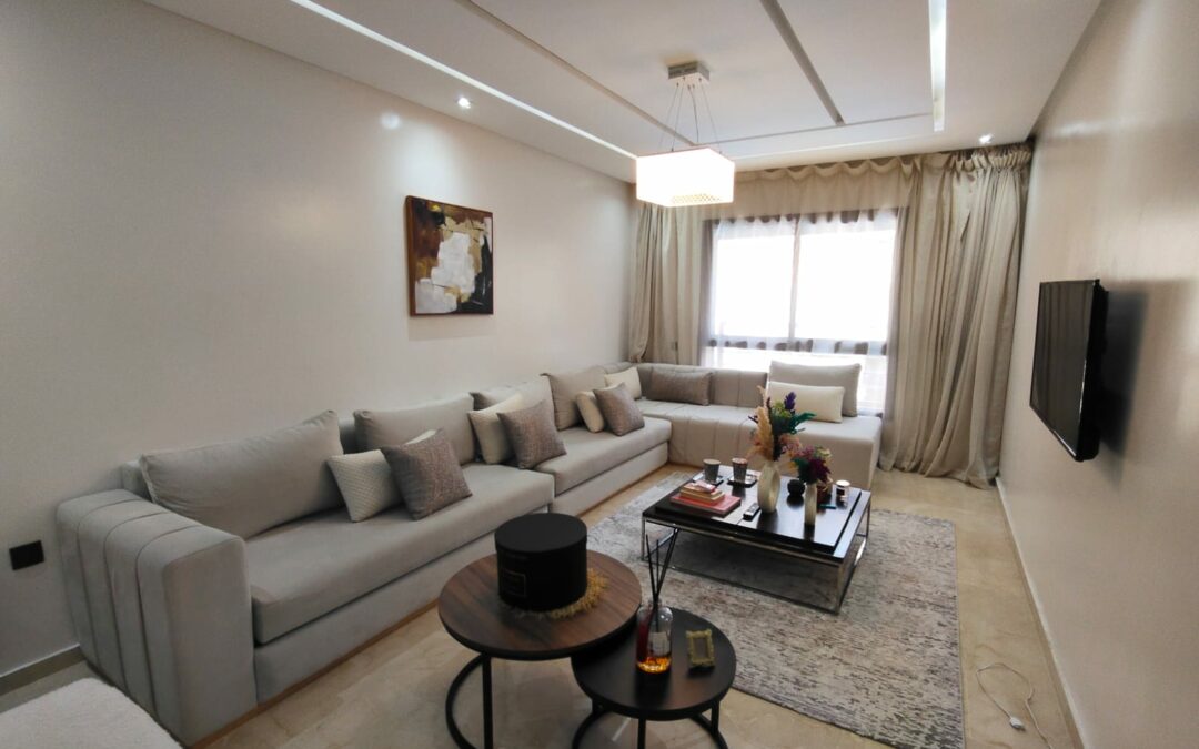 Appartement meublé 56m2 1 chambre à Ain Mezzouar (5min de la gare de Marrakech)