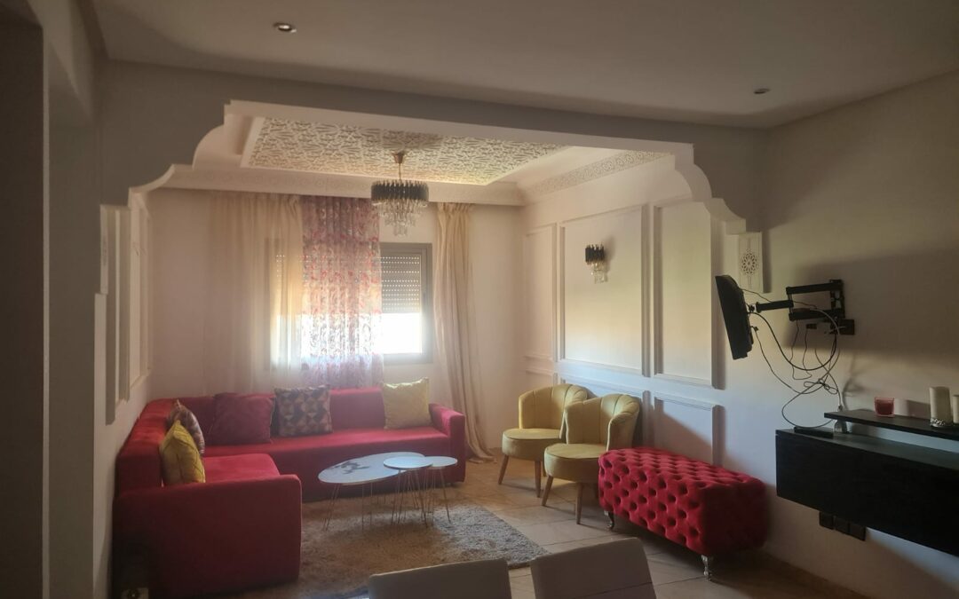 *Appartement meublé 3 chambres à route d&rsquo;Essaouira (Marrakech)