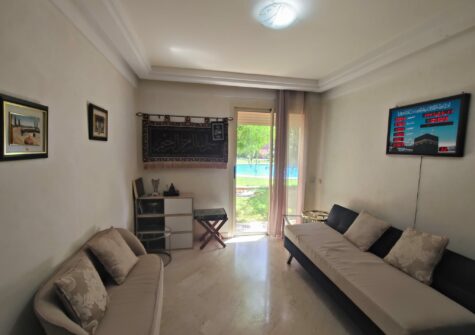 Appartement 3 chambres résidence piscine – rez de jardin à route de Casa (Marrakech)