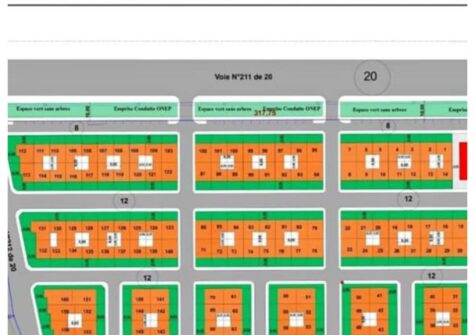Terrain 140m2 titré à route d’Ourika en résidence proche Morrocco Mall (Marrakech)