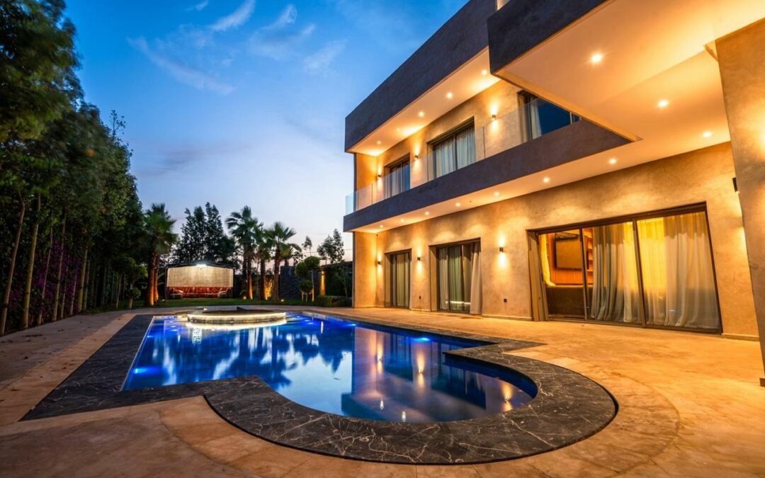 Villa meublée 7 suites avec grande piscine à route d&rsquo;Ourika km 18 (Marrakech)