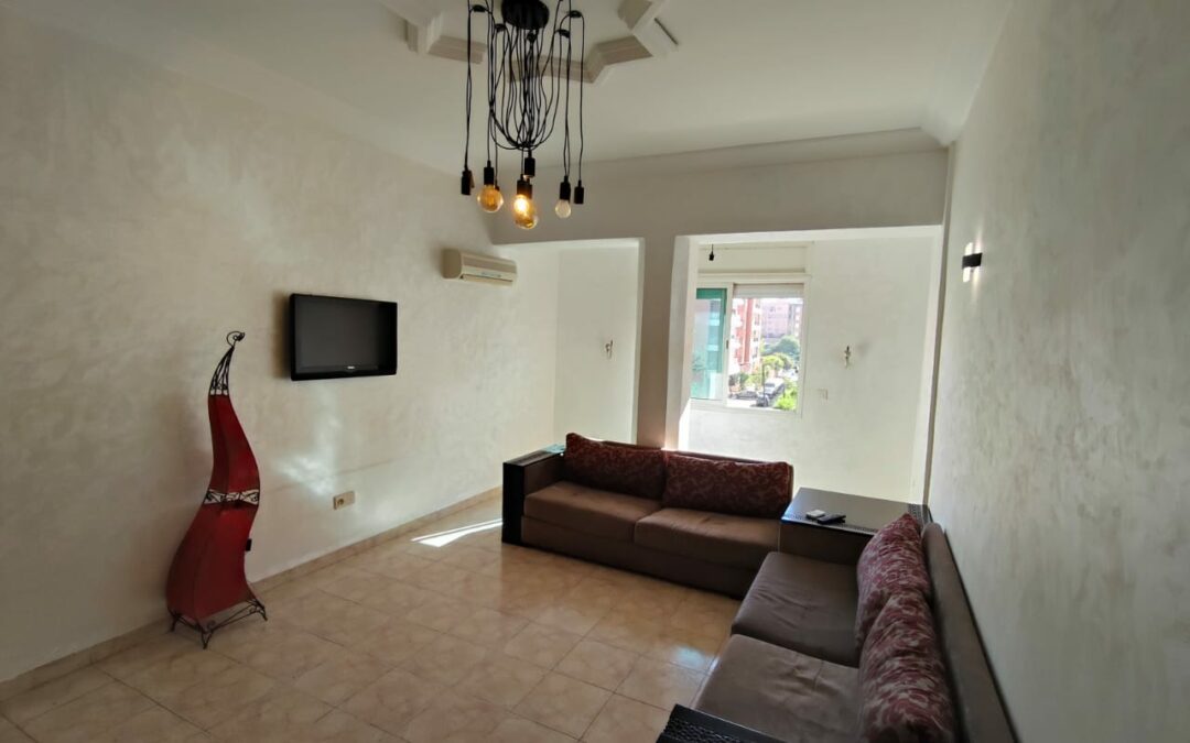 *Appartement meublée 2 chambres dans un immeuble bien placé à Guéliz