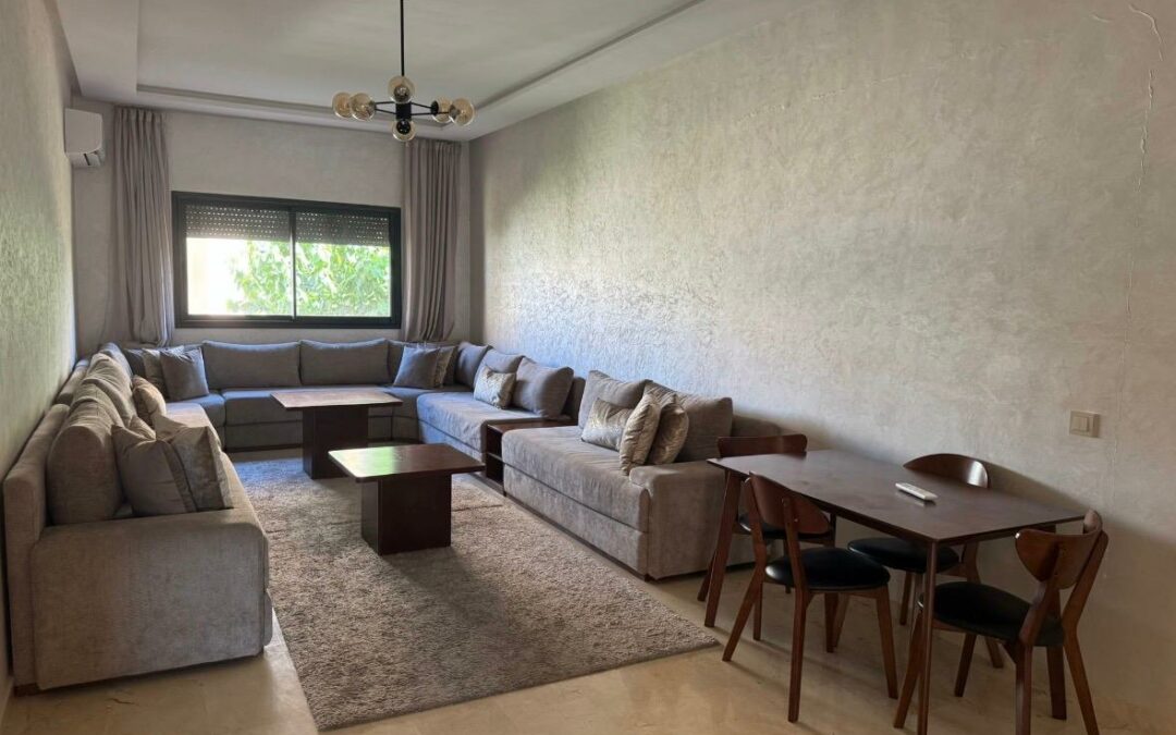 Appartement meublé 2 chambres en résidence sécurisée avec piscine à Targa