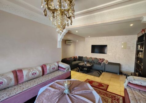 *Appartement meublé 3 chambres en résidence avec piscine à route d&rsquo;Essaouira