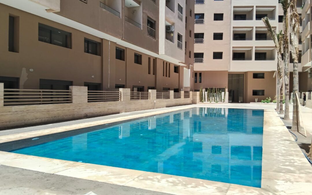 *Appartement meublé 102m2 3 chambres à Ain Mezzouar (5min de la gare de Marrakech)