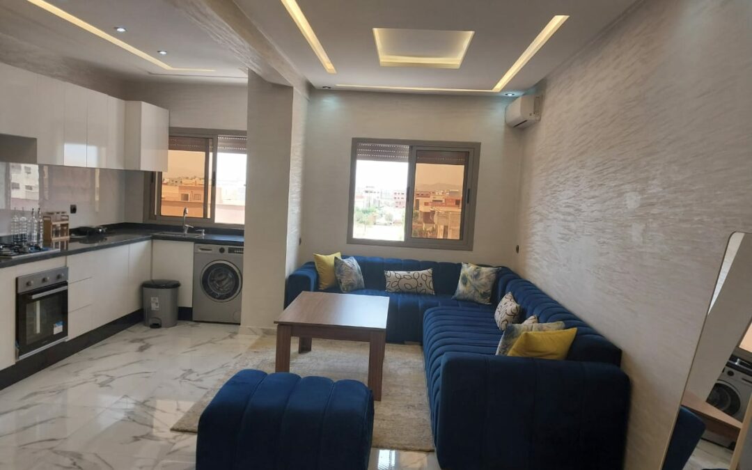 *Appartement meublé 2 chambres en immeuble neuf au 2ème étage sans ascenseur à Targa