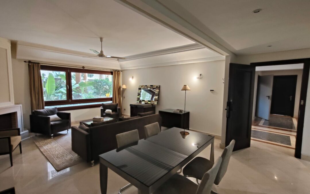 Appartement meublé 2 chambres avec terrasse en résidence avec piscine à Guéliz