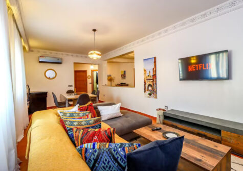 Appartement meublé 2 chambres en résidence sécurisé avec piscine à Guéliz