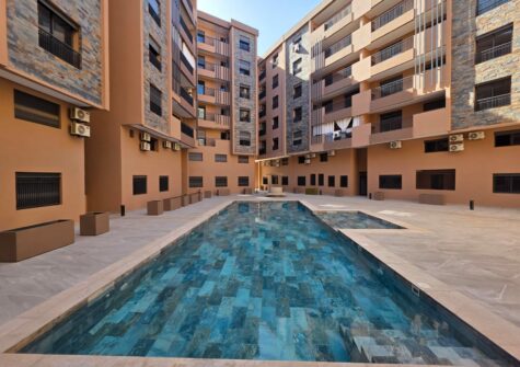 Studio 1 chambre en résidence sécurisée avec piscine à Guéliz (3 minutes de la gare)
