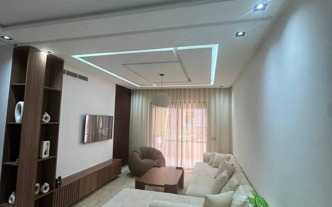 Appartement meublé 3 chambres en résidence sécurisée avec piscine à Ain Mezzouar (5min de la gare)