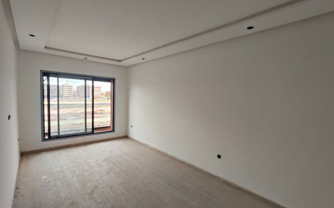 Appartement 2 chambres en résidence sécurisée avec piscine à Guéliz (derrière la gare)