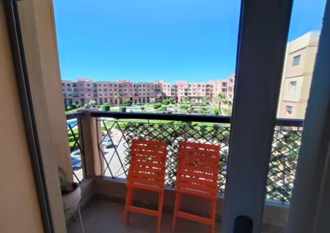 *Appartement meublé 3 chambres en résidence sécurisée avec 3 piscines et jardins à route d&rsquo;Essaouira
