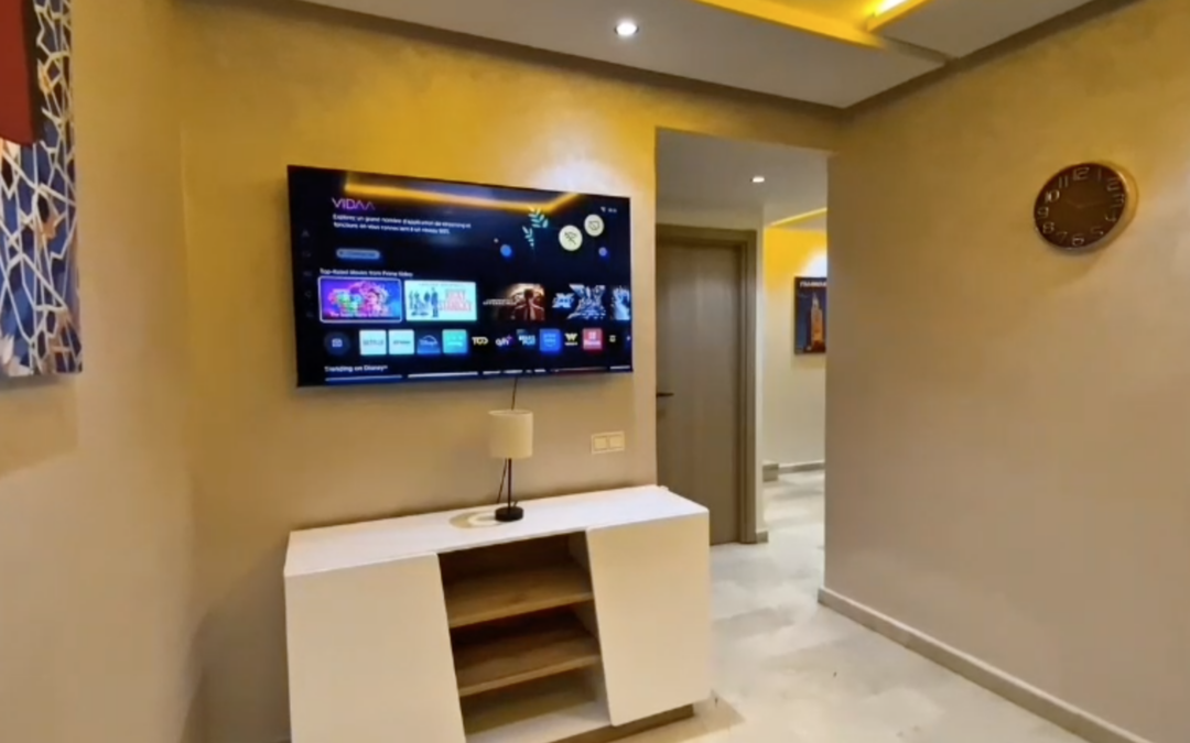 *Duplex meublé 2 chambres en résidence piscine couverte à bld Moulay Abdallah (proche des jardins majorelle)