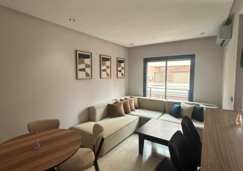 *Appartement meublé 3 chambres en immeuble à Guéliz extension