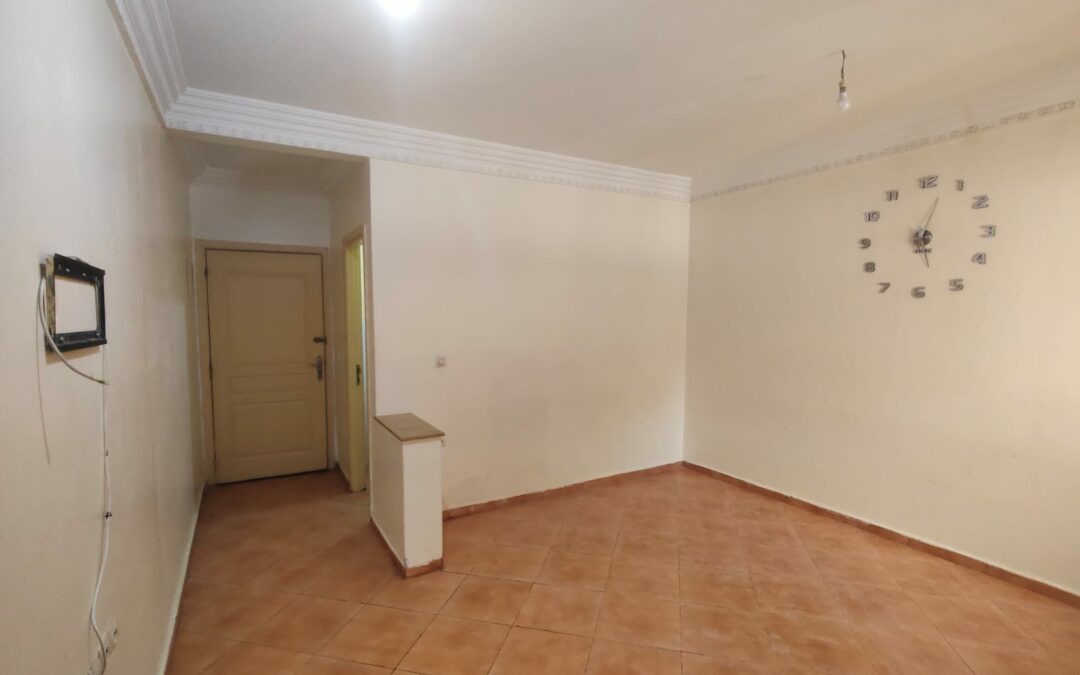 *Appartement vide 2 chambres en résidence sécurisée sans piscine à route d&rsquo;Essaouira