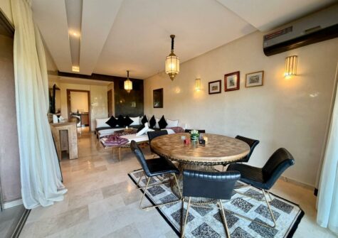 Appartement meublé 3 chambres en résidence sécurisée avec piscine à Prestigia