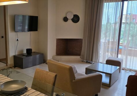 Studio meublé 1 chambre en résidence sécurisée avec piscine à route de Casa