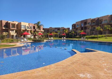 Appartement meublé 2 chambres rez de jardin en résidence avec piscine et jacuzzi à Prestigia