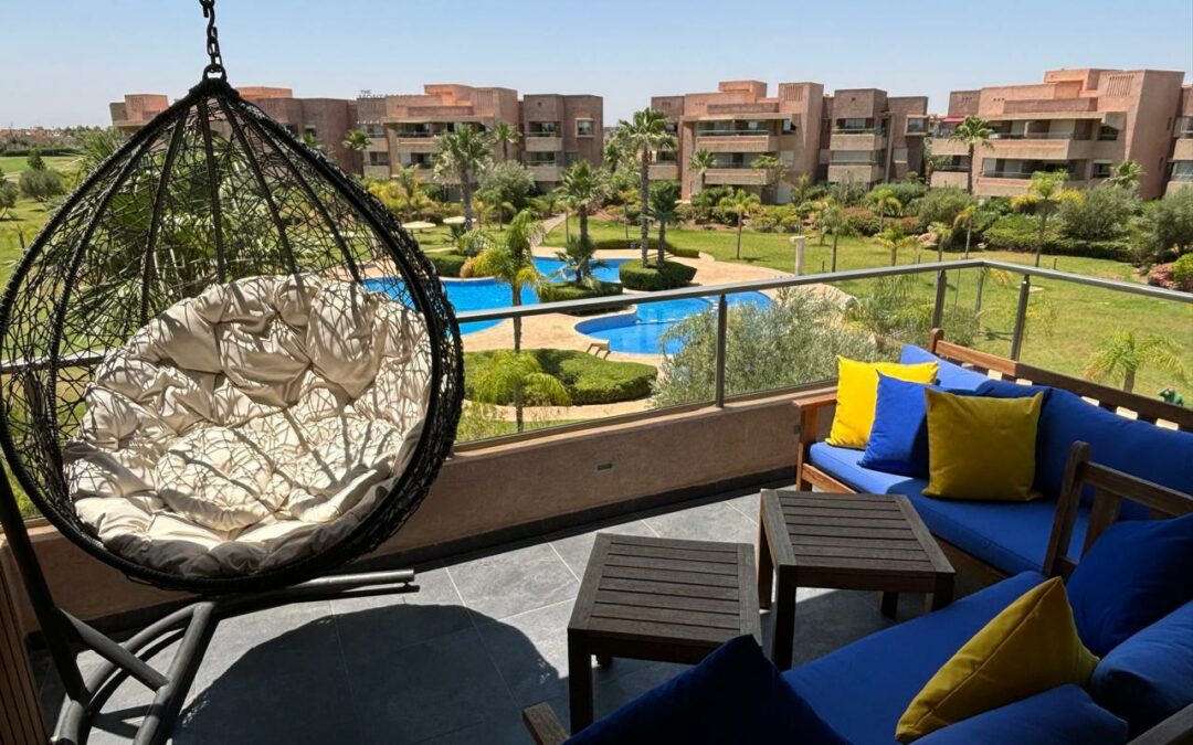 Appartement meublé 3 chambres en résidence sécurisée avec piscine à Prestigia Jade