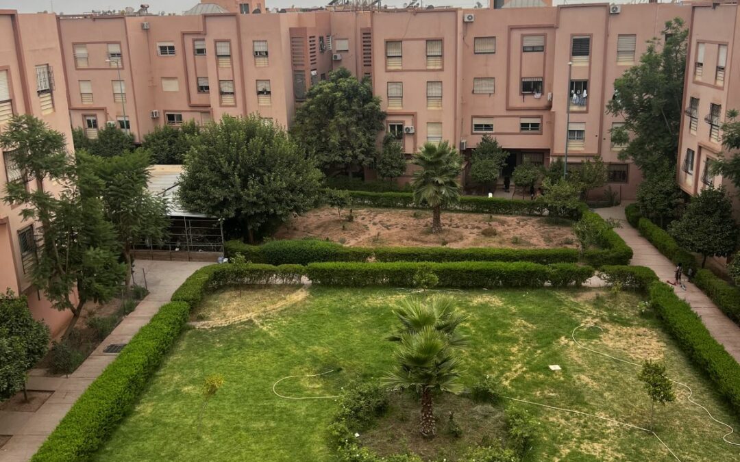 Appartement vide 2 chambres en résidence sécurisée à route d&rsquo;Essaouira