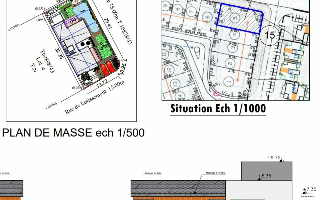 *Terrain titré 522m2 pour construction de villa à Sidi Ibrahim