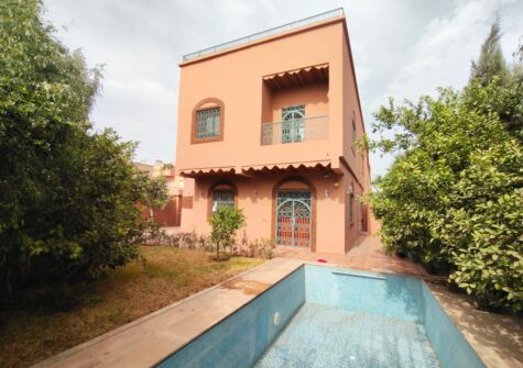 *Villa vide 4 chambres avec piscine et puit à Targa