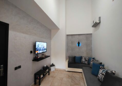 *Duplex meublé 3 chambres en résidence sécurisée avec piscine à route d&rsquo;Agadir-Essaouira
